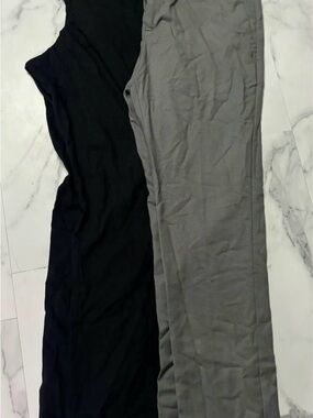 Perry Ellis Men’s Dress Pants - Black and Gray